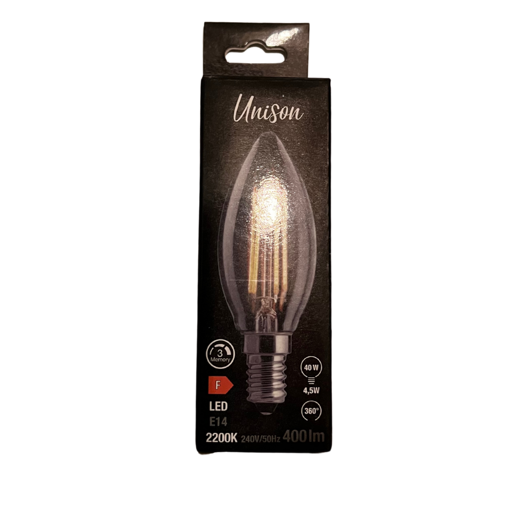 3-stegs Dimbar Kronljus klar E14