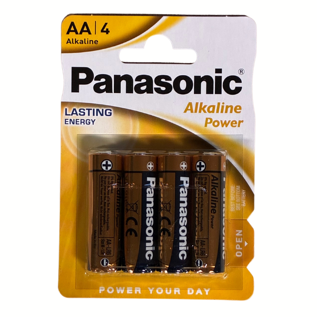 panasonic aa batterier. AA-batteri panasonic närbild.