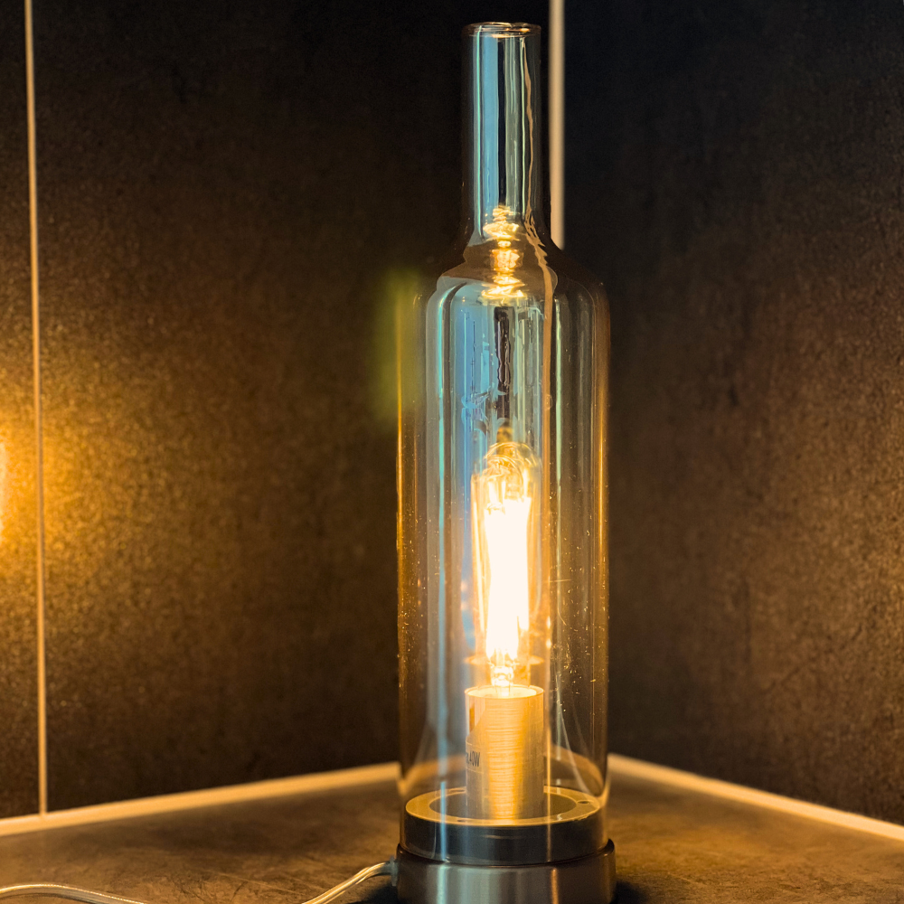 Flaska - Ljusbrunt Glas