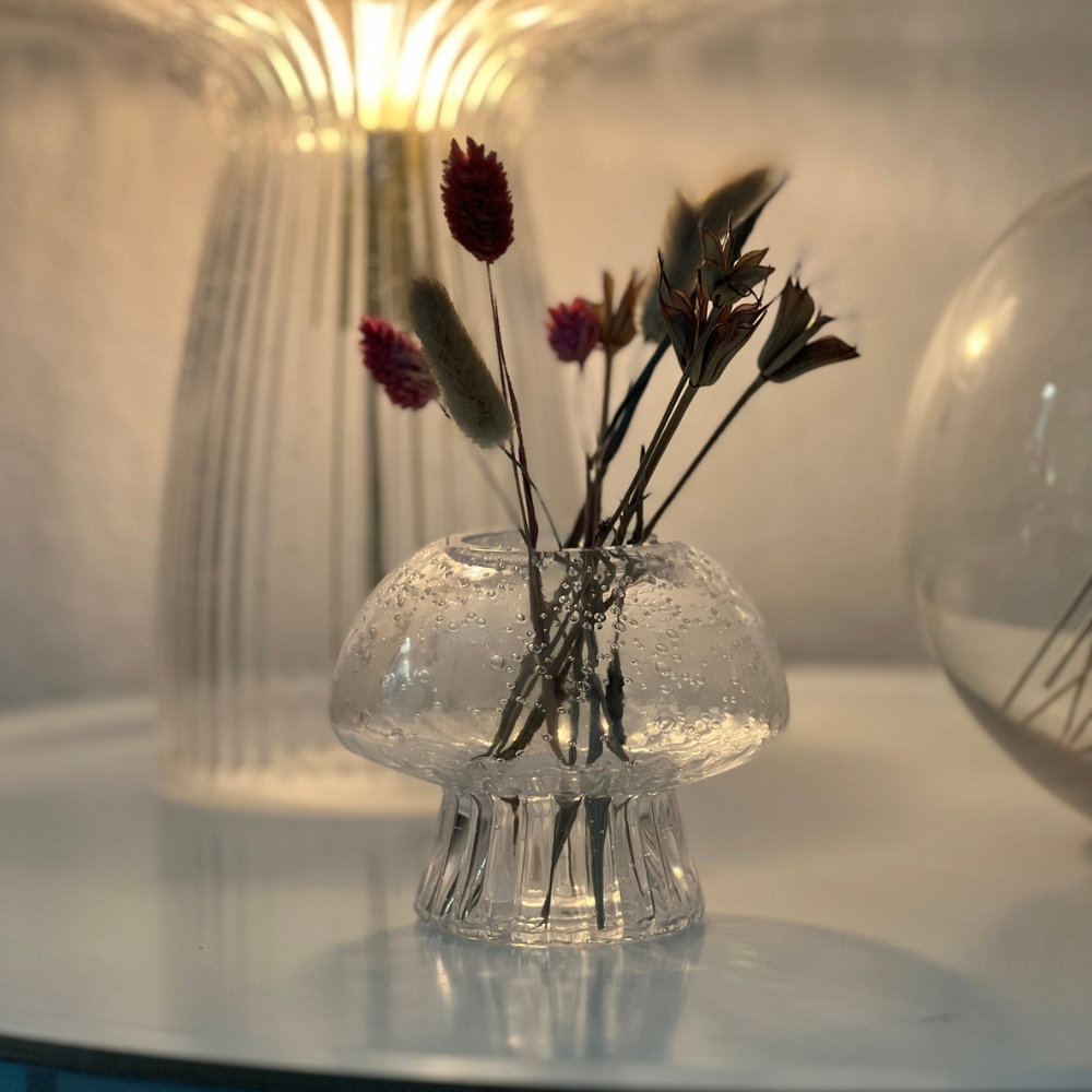 Ljuslykta, mysigt ljus, svampbelysning, fungo, svamplampa, lampa, svampform, dekorationsljus, dekorations ljus, dekorations lykta, mysig ljuslykta,