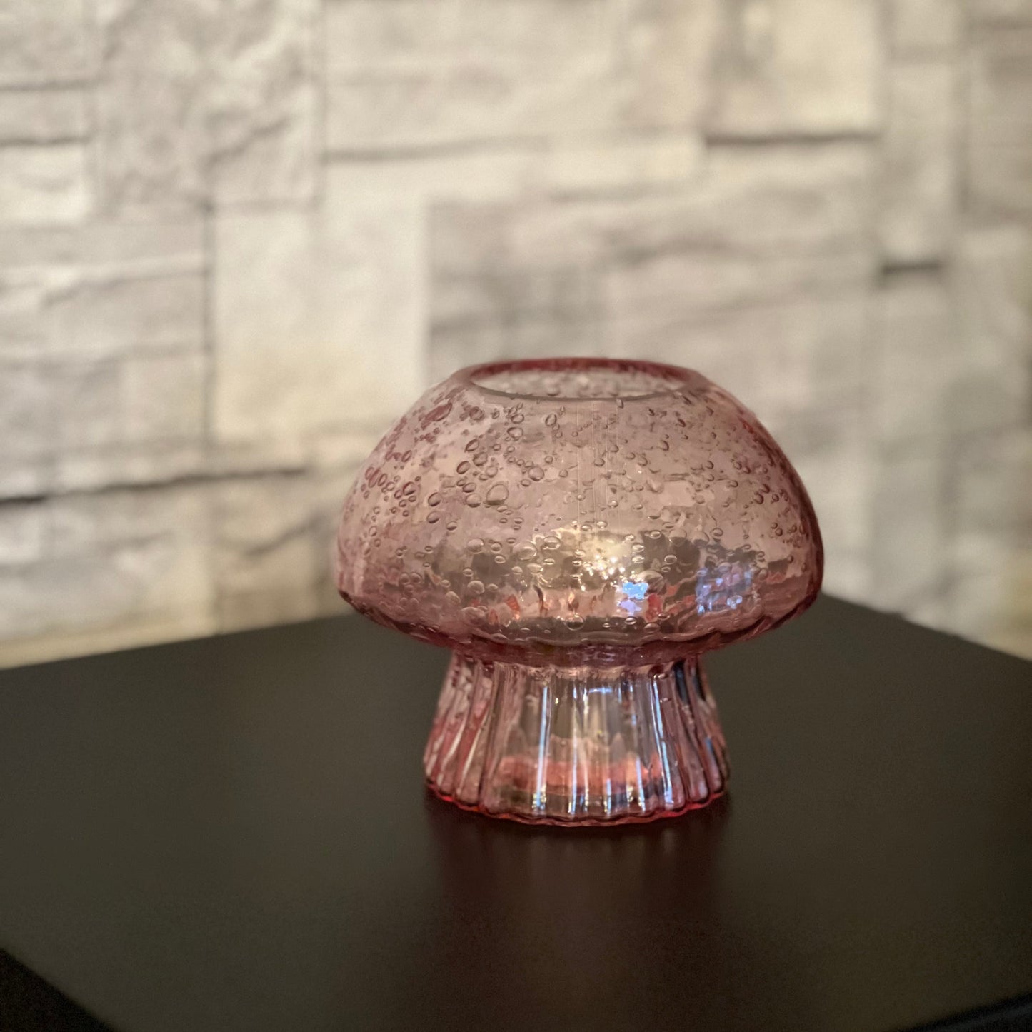 unik ljuslykta, ljushållare i glas, mindre ljushållare, liten glas lykta, glaslyktor, rosa ljushållare i glas, ljushållare i glas, rosa lykta,