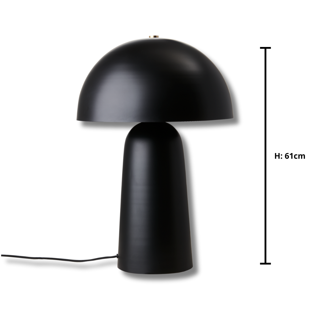 Svamplampa, svampbelysning, svamp belysning, fungi, bordsbelysning, dekorationsbelysning, sängbelysning, mysbelysning, mysig belysning, rostbrun lampa,
