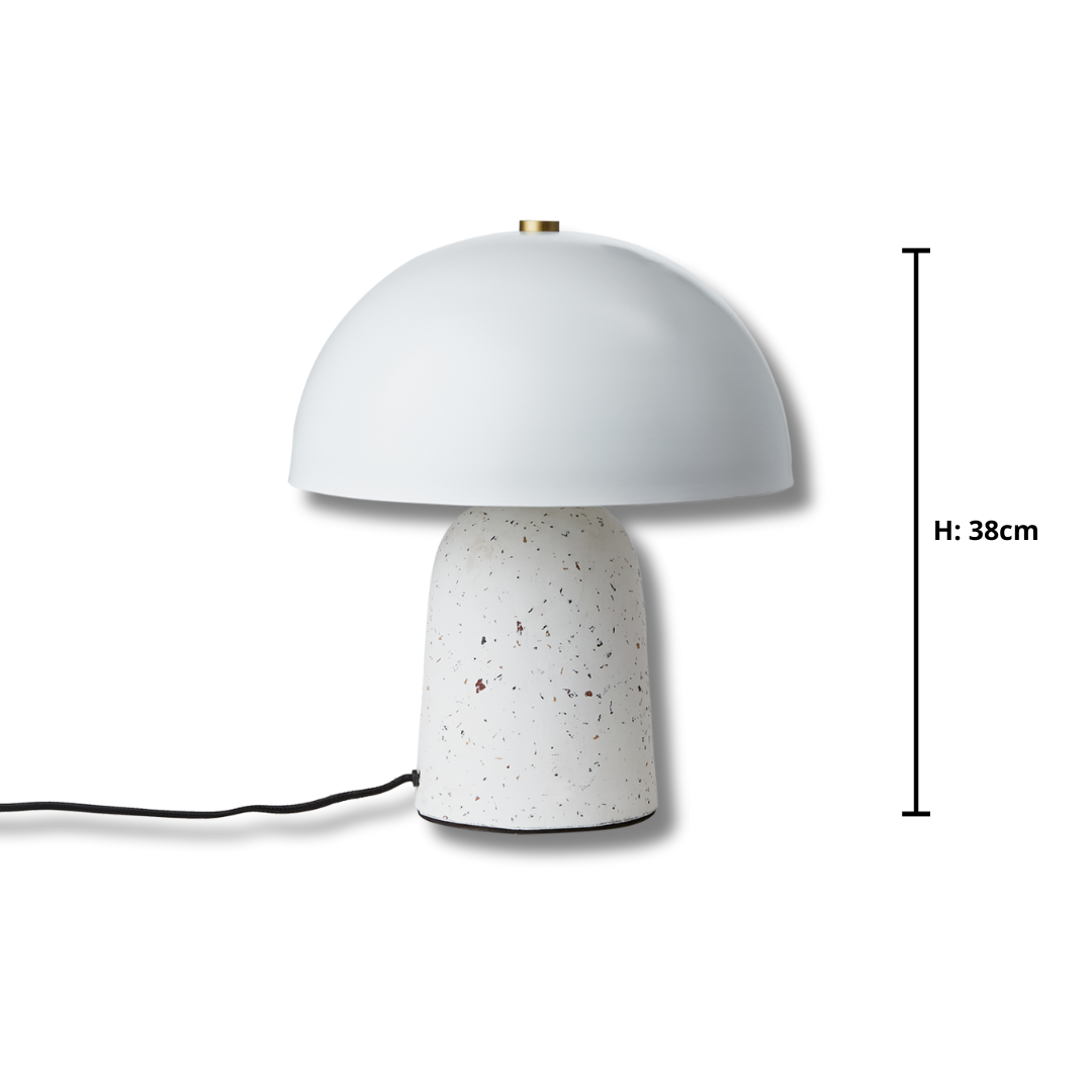 Svamplampa Vit/svart (Special)
