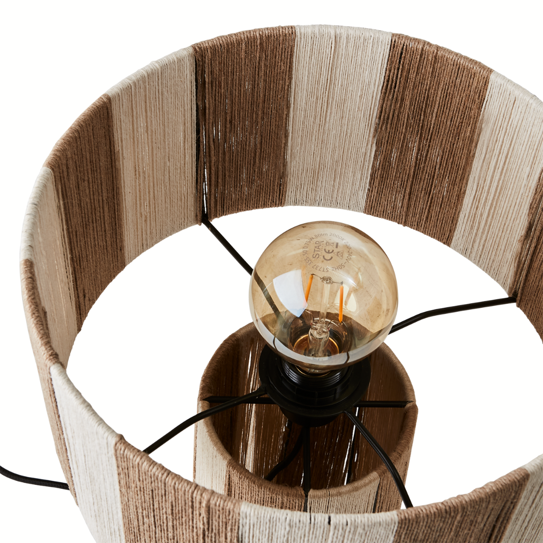 Bordslampa Beige/Natur