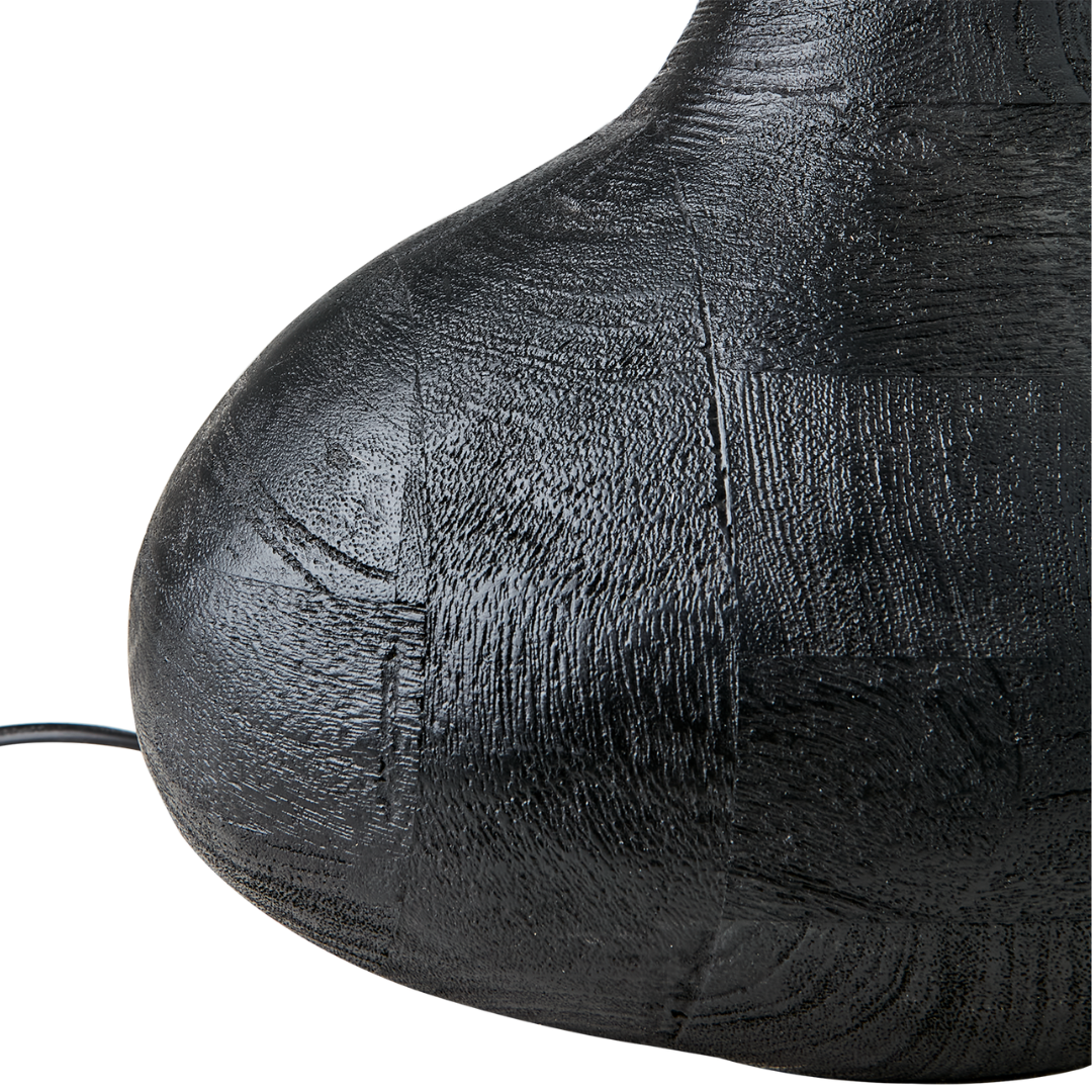 Lampfot Mangoträ Svart