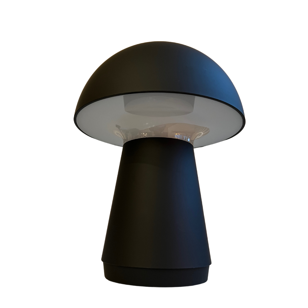 Trådlös Svamplampa Svart