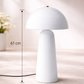 Vit svamplampa stor 61 cm – statement bordslampa vardagsrum. Exklusiv design bordslampa